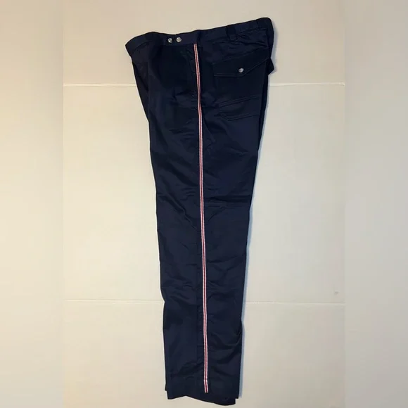 Diesel blue p tucs tape chino trousers - Picture 12 of 13
